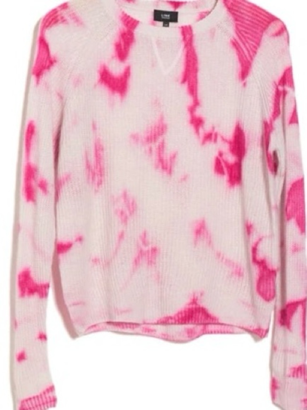 LINE Women's Crewneck Tie-Dye Sweater in Pink